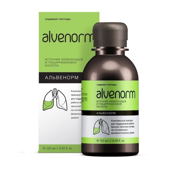 Alvenorm sirup za plućne bolesti